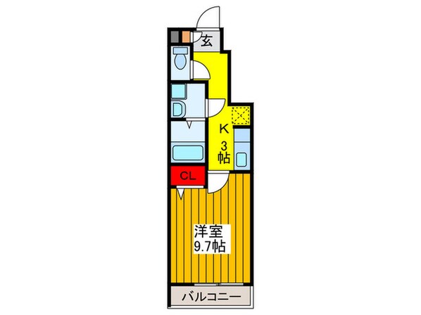 ア－ク島之内の物件間取画像